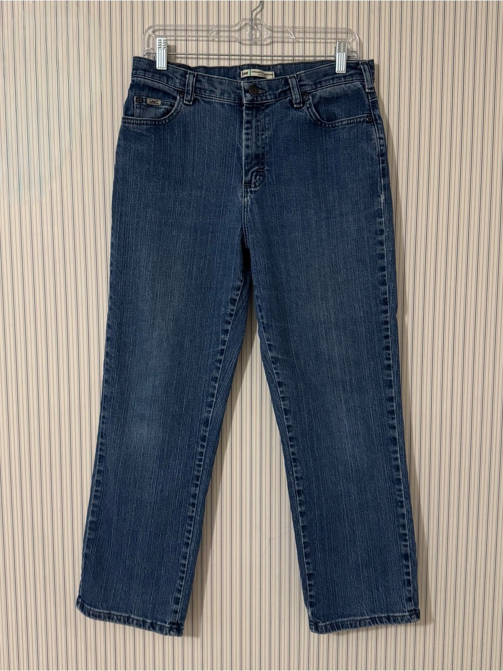 Lee Dark Blue Straight-Leg Women's Jeans